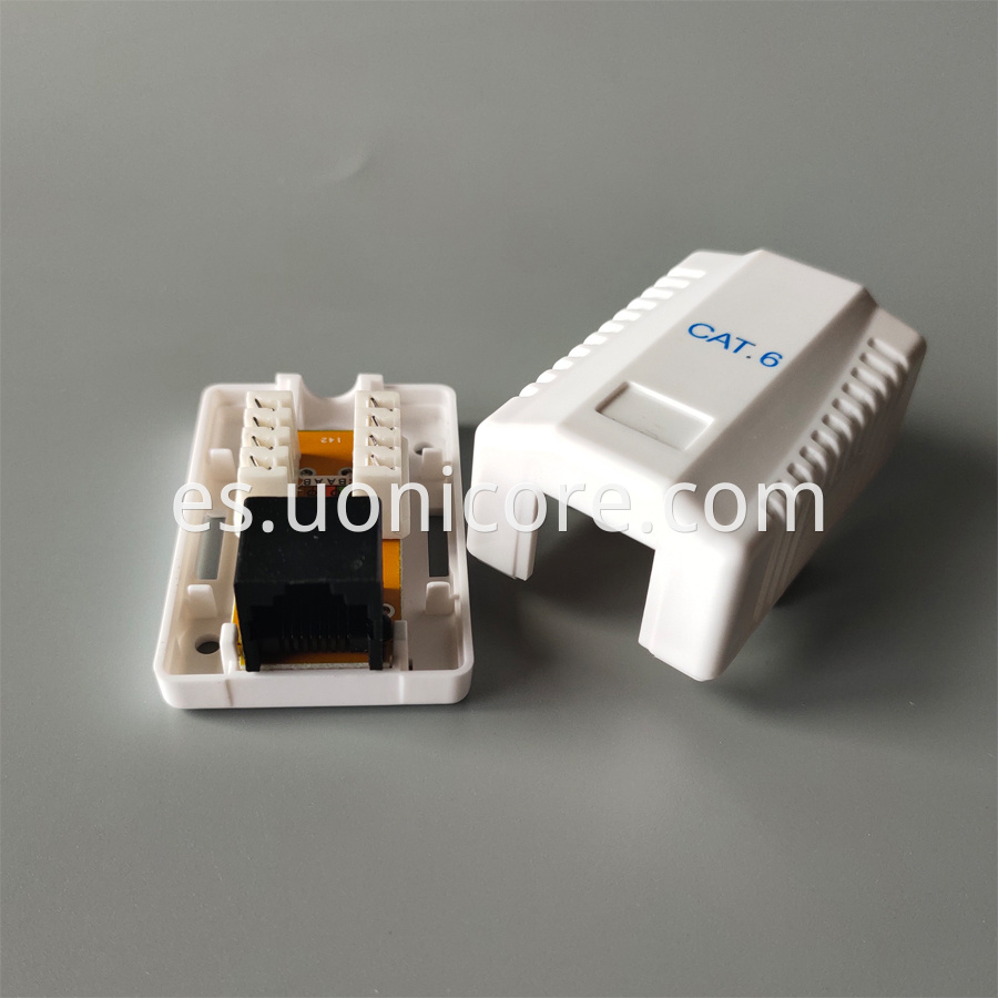 1 Port cat6 surface mount box